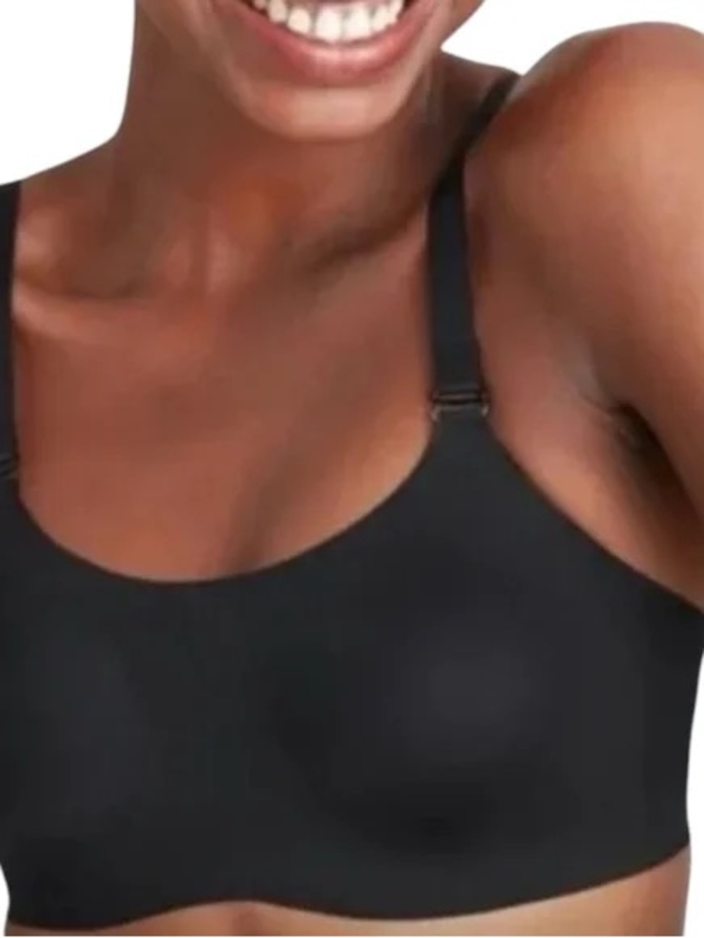 Knix Evolution Black Seamless Wireless Bra Size 5 Reversible